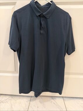lululemon athletica Men's Short-Sleeve Polo - Navy Blue